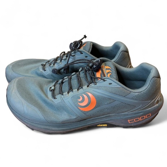 Topo Athletic Other - Topo Athletic Ultraventure Trail Running Shoes Men’s Size 12 Blue Vibram Sole